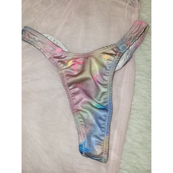 Exotic Handmade Pink Dancewear 2 PC. Set Size Small/Medium - Picture 2 of 5